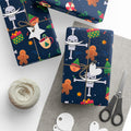 PT29102507 Holiday Gift Wrap with Christmas Design Whitebeard