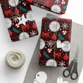 PT29102528 Holiday Gift Wrap with Christmas Design Transmutation Alchemy Emblem