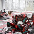PT29102528 Holiday Gift Wrap with Christmas Design Transmutation Alchemy Emblem