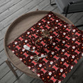 PT29102518 Holiday Gift Wrap with Christmas Design Red Ribbon