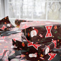 PT29102518 Holiday Gift Wrap with Christmas Design Red Ribbon