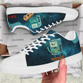 Adventure Time Bmo Galaxy Skate Shoes Custom 3 - PerfectIvy