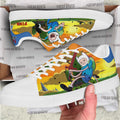 Adventure Time Finn The Human Skate Shoes Custom 3 - PerfectIvy