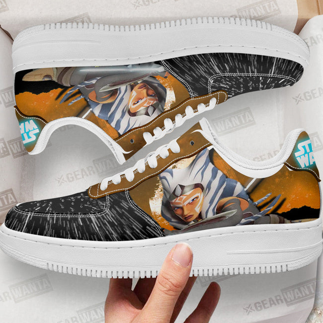 Ahsoka Tano Sneakers Custom Star Wars Shoes 1 - PerfectIvy