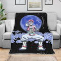 Akaza Blanket Custom Moon Style Demon Slayer Anime Bedding 4 - PerfectIvy