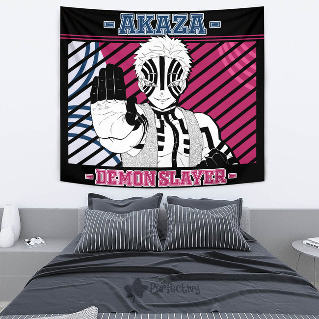 Akaza Tapestry Custom Demon Slayer Anime Home Wall Decor For Bedroom Living Room 2 - PerfectIvy