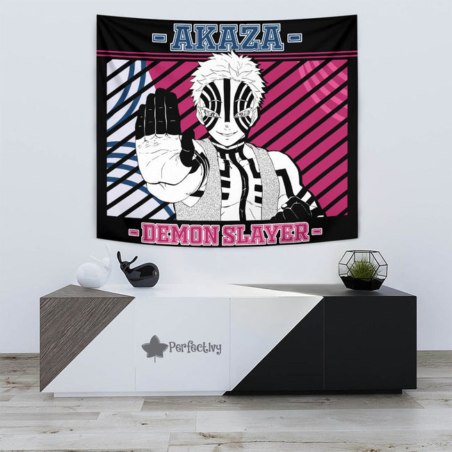 Akaza Tapestry Custom Demon Slayer Anime Home Wall Decor For Bedroom Living Room 3 - PerfectIvy