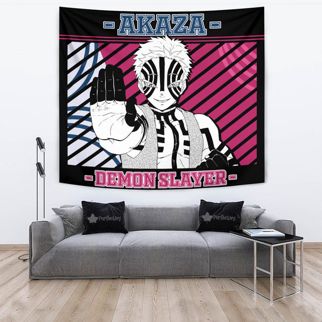 Akaza Tapestry Custom Demon Slayer Anime Home Wall Decor For Bedroom Living Room 4 - PerfectIvy