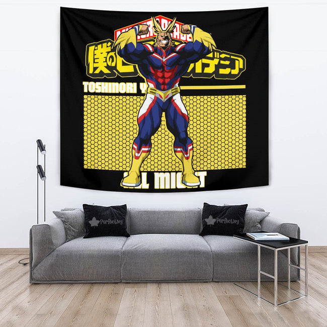 All Might Tapestry Custom My Hero Academia Anime Home Decor 2 - PerfectIvy