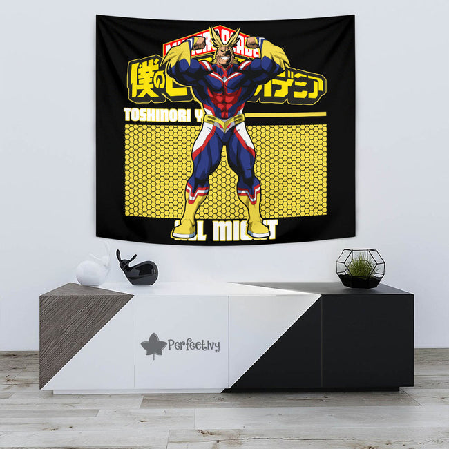 All Might Tapestry Custom My Hero Academia Anime Home Decor 3 - PerfectIvy