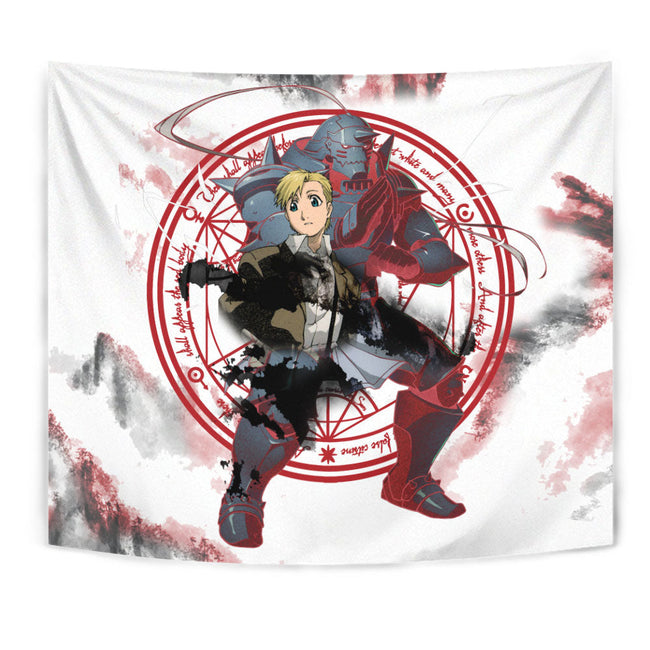Alphonse Elric Tapestry Custom Fullmetal Alchemist Anime Home Wall Decor For Bedroom Living Room 1 - PerfectIvy