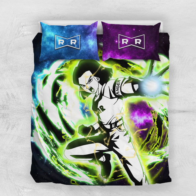 Android 17 Bedding Set Custom Galaxy Dragon Ball Anime Bedding Room Decor 1 - PerfectIvy