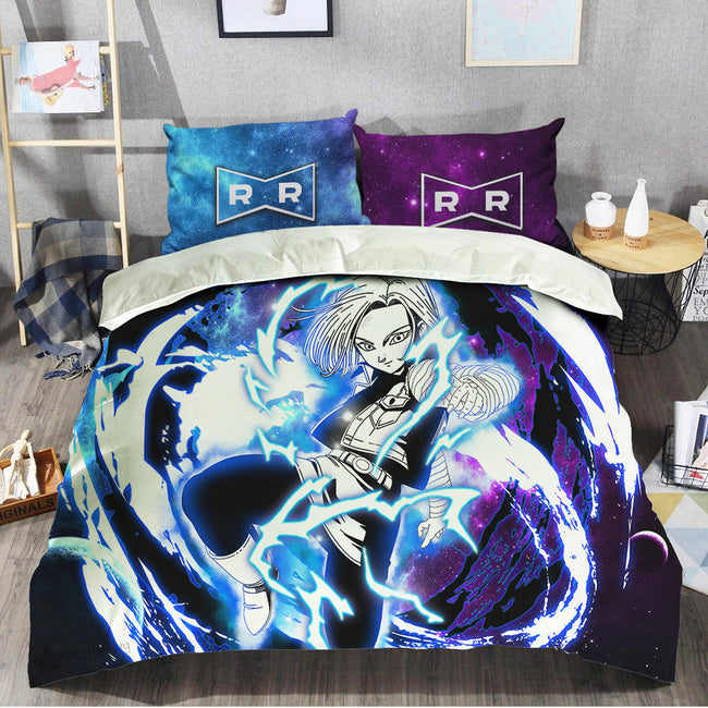 Android 18 Bedding Set Custom Galaxy Dragon Ball Anime Bedding Room Decor 1 - PerfectIvy