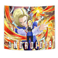 Android 18 Tapestry Custom Dragon Ball Anime Home Decor 1 - PerfectIvy
