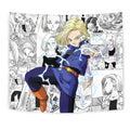 Android 18 Tapestry Custom Dragon Ball Anime Manga Room Decor 1 - PerfectIvy