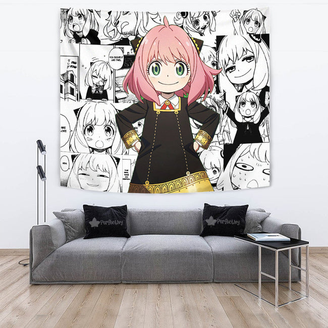 Anya Forger Tapestry Custom Spy x Family Anime Manga Room Wall Decor 2 - PerfectIvy
