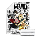 Anya - Yor - Loid Fleece Blanket Custom Manga Style Gifts For Fans 2 - PerfectIvy