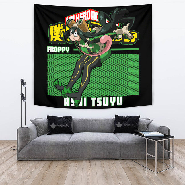 Asui Tsuyu Tapestry Custom My Hero Academia Anime Home Decor 2 - PerfectIvy