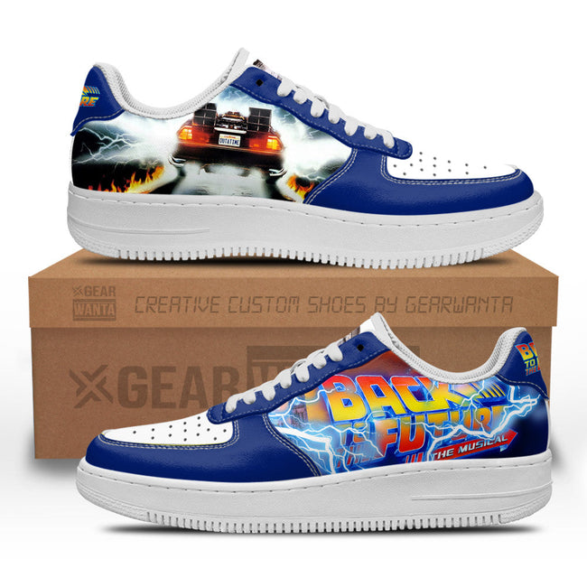 Back To The Future Custom Sneakers QD11 1 - PerfectIvy
