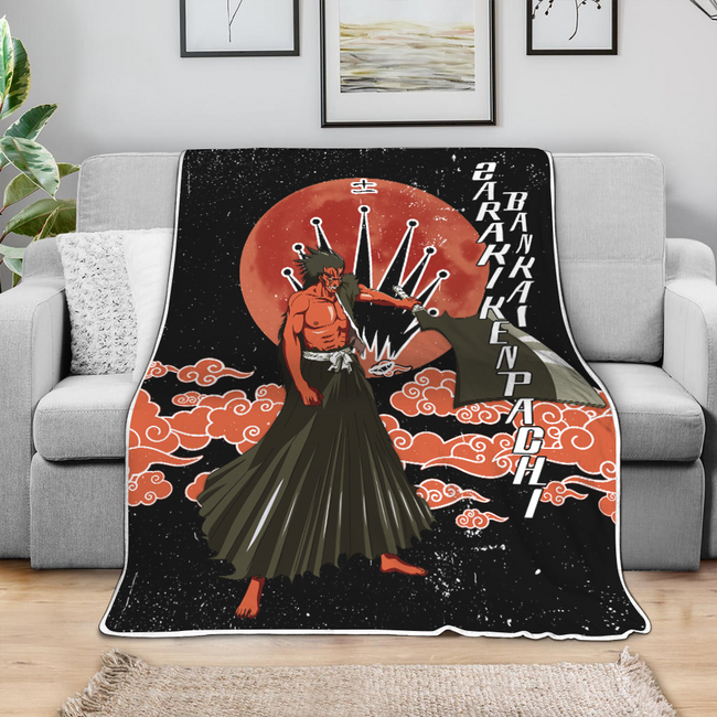 Bankai Kenpachi Zaraki Blanket Moon Style Custom Bleach Anime Bedding 4 - PerfectIvy