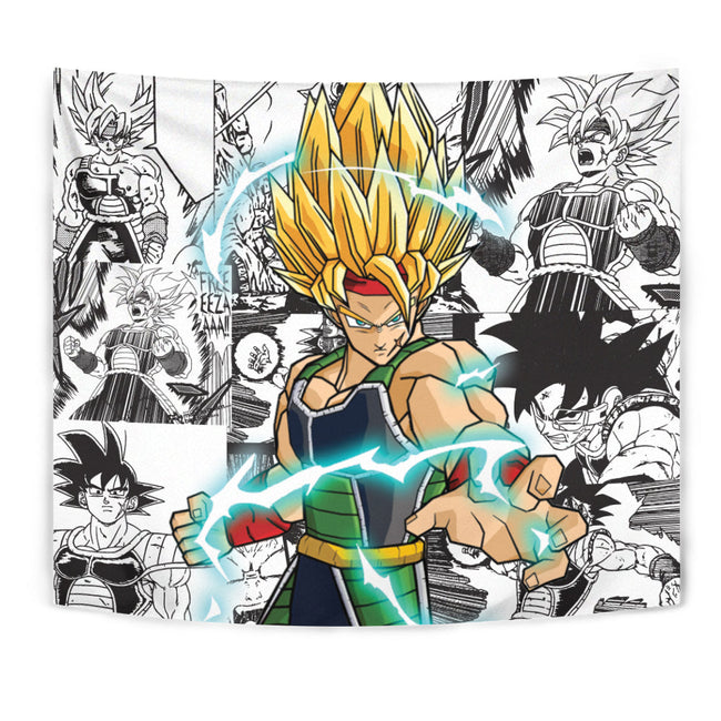 Bardock SSJ Tapestry Custom Dragon Ball Anime Manga Room Decor 1 - PerfectIvy