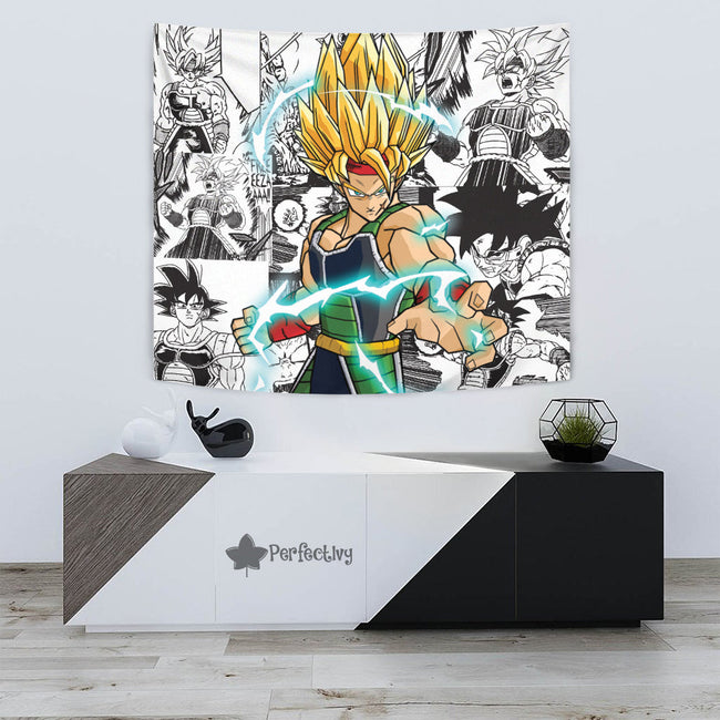Bardock SSJ Tapestry Custom Dragon Ball Anime Manga Room Decor 3 - PerfectIvy