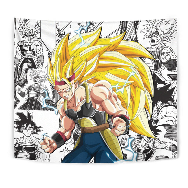 Bardock SSJ3 Tapestry Custom Dragon Ball Anime Manga Room Decor 1 - PerfectIvy