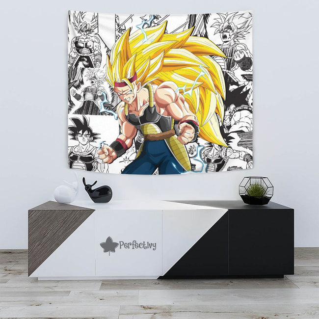 Bardock SSJ3 Tapestry Custom Dragon Ball Anime Manga Room Decor 3 - PerfectIvy