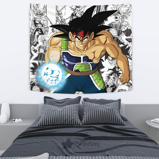 Bardock Tapestry Custom Dragon Ball Anime Manga Room Decor 4 - PerfectIvy