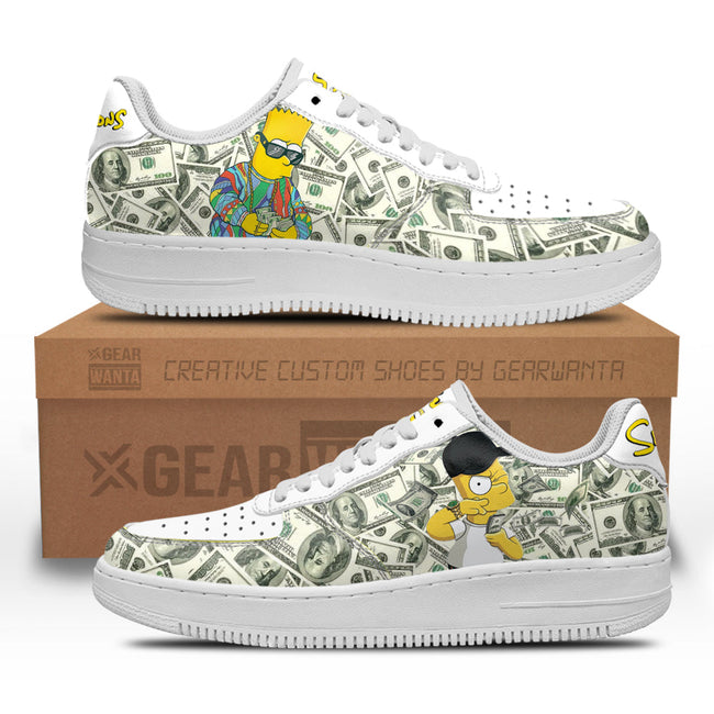 Bart Simpson Sneakers Custom Simpson Cartoon Shoes 2 - PerfectIvy