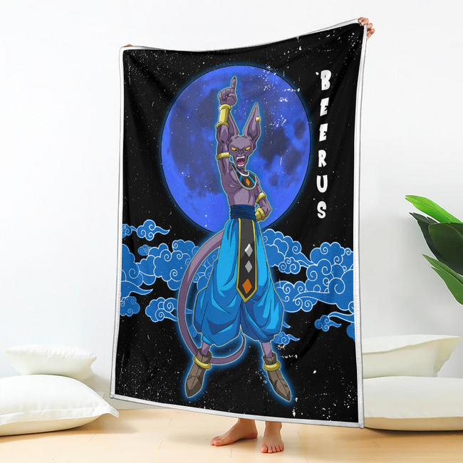 Beerus Blanket Custom Cloud Dragon Ball Anime Bedding 2 - PerfectIvy