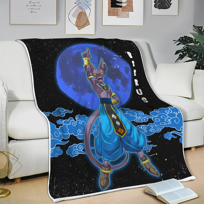 Beerus Blanket Custom Cloud Dragon Ball Anime Bedding 3 - PerfectIvy