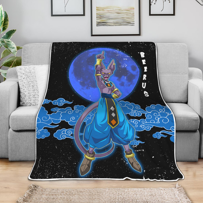 Beerus Blanket Custom Cloud Dragon Ball Anime Bedding 4 - PerfectIvy