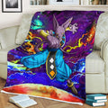 Beerus Fleece Blanket Custom Dragon Ball Anime Galaxy Style 3 - PerfectIvy