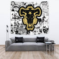 Black Bull Tapestry Custom Black Clover Anime Manga Room Wall Decor 2 - PerfectIvy