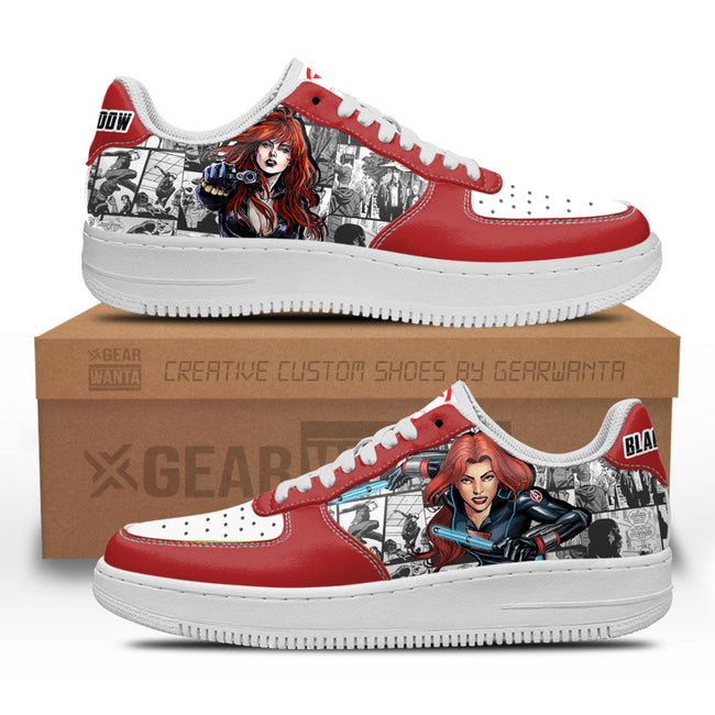 Black Widow Sneakers Custom Comic Shoes 2 - PerfectIvy