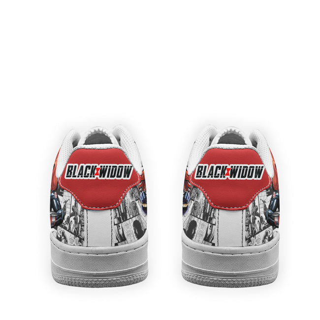 Black Widow Sneakers Custom Comic Shoes 4 - PerfectIvy