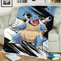 Blastoise Blanket Fleece Custom Pokemon Anime Bedding 2 - PerfectIvy