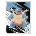 Blastoise Blanket Fleece Custom Pokemon Anime Bedding 3 - PerfectIvy