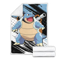 Blastoise Blanket Fleece Custom Pokemon Anime Bedding 4 - PerfectIvy