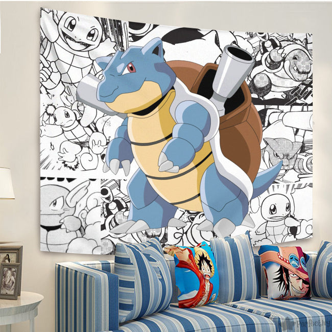 Blastoise Tapestry Custom Pokemon Manga Anime Room Decor 1 - PerfectIvy