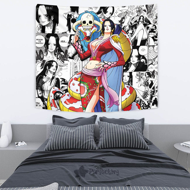 Boa Hancock Tapestry Custom One Piece Anime Manga Room Wall Decor 4 - PerfectIvy