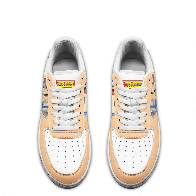 Bob Belcher Bob's Burger Custom Sneakers QD12 4 - PerfectIvy