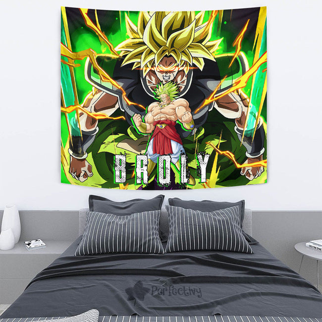 Broly Tapestry Custom Dragon Ball Anime Home Decor 4 - PerfectIvy