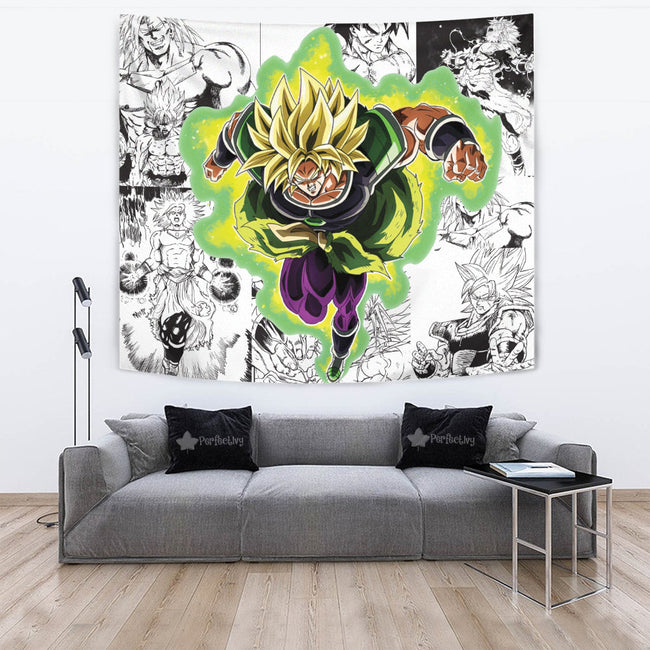 Broly Tapestry Custom Dragon Ball Anime Manga Room Decor 2 - PerfectIvy
