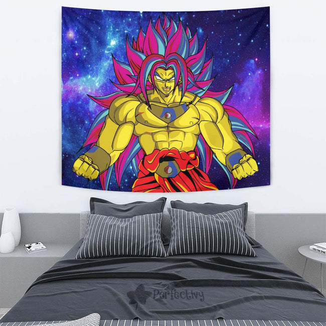 Broly Tapestry Custom Dragon Ball Anime Room Wall Decor 2 - PerfectIvy