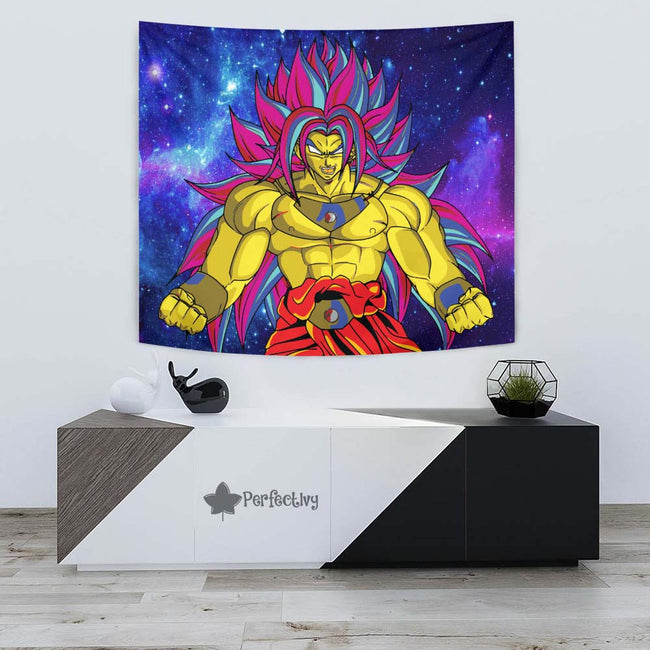 Broly Tapestry Custom Dragon Ball Anime Room Wall Decor 3 - PerfectIvy