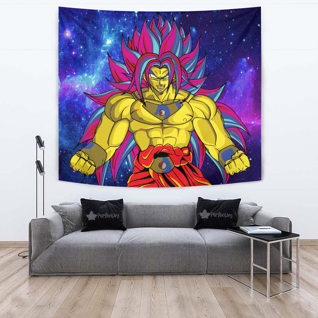 Broly Tapestry Custom Dragon Ball Anime Room Wall Decor 4 - PerfectIvy