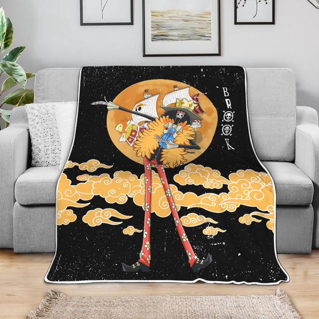 Brook Blanket Moon Style Custom One Piece Anime Bedding 4 - PerfectIvy