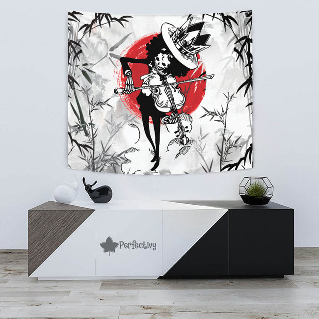 Brook Tapestry Custom One Piece Anime Room Decor 3 - PerfectIvy